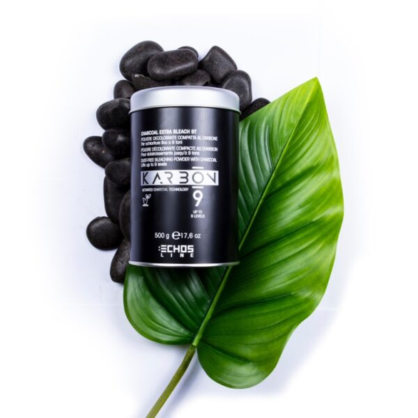 Pudra decolorantă karbon 9- este un Produs Vegan ideal pentru șuvițe, decolorare, spălare pigment și pentru orice altă tehnică de potențare a culorilor.