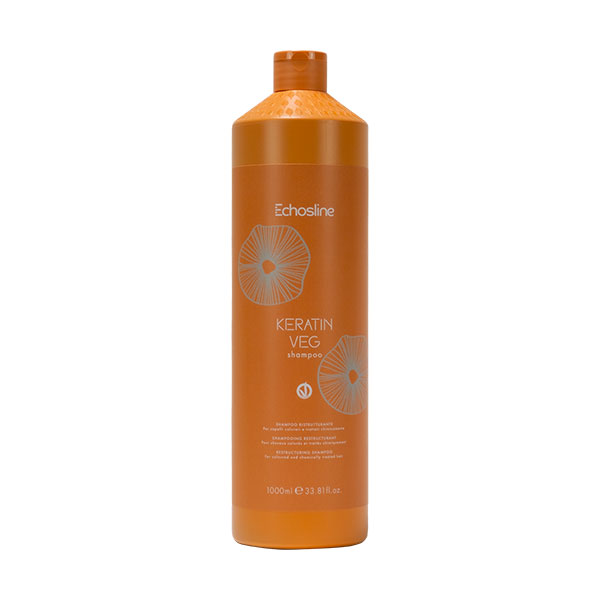 echosline-sampon cu keratina 1000 ml Șampon restructurant cu keratină-păr degradat