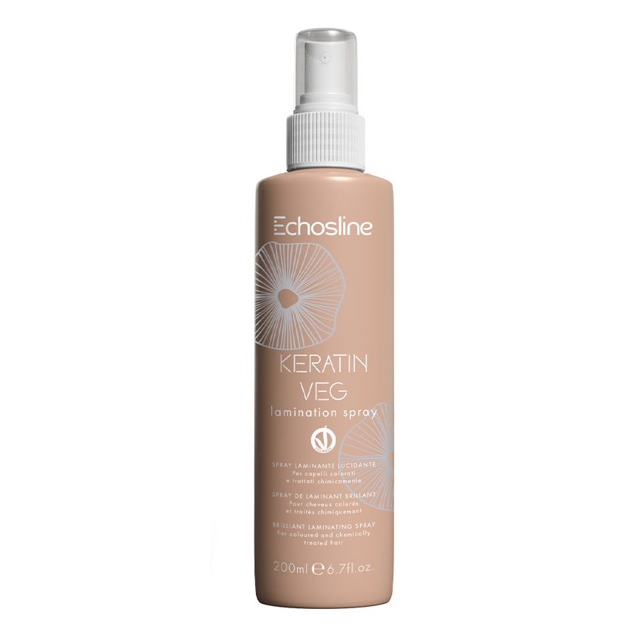 Spray laminat cu protecție termică 200 ml 1 echosline spray laminat cu keratina pentru par degradat