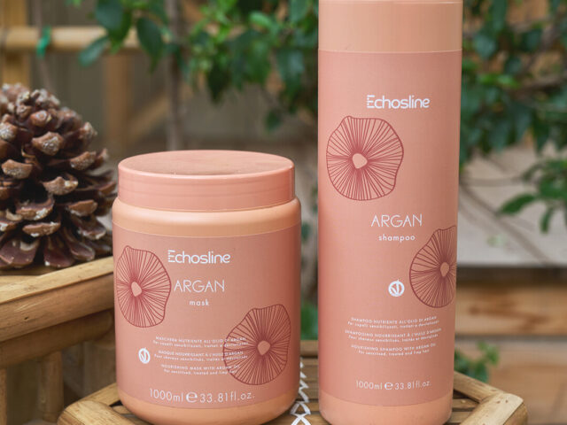 Şampon şi mască cu ulei argan şi in 1000 ml