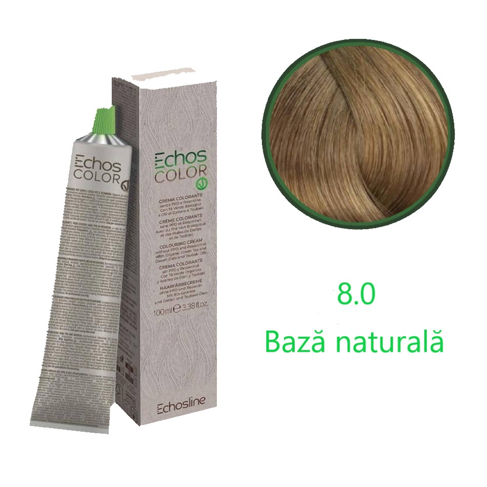 Vopsea pentru păr vegană blond 8.0 -100 ml 2 Vopsea vegană -bază naturală- 8.0
