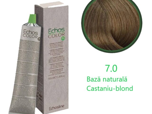 Vopsea păr vegană blond mediu 7.0 -100 ml