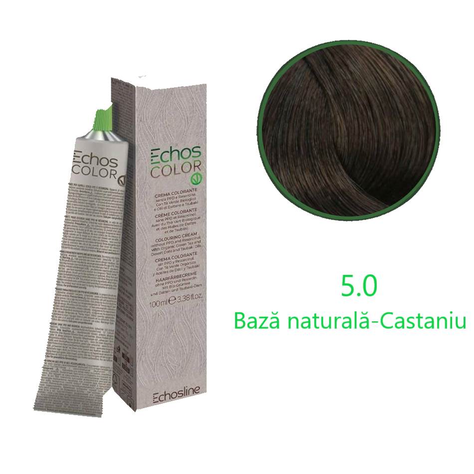 Vopsea pentru păr castaniu natural 5.0 -100 ml 2 Vopsea vegană castaniu natural-5.0