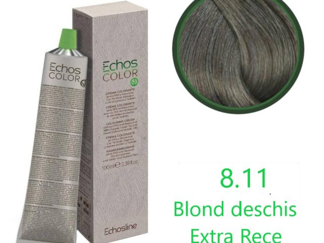Vopsea vegană pentru păr-blond deschis rece 8.11